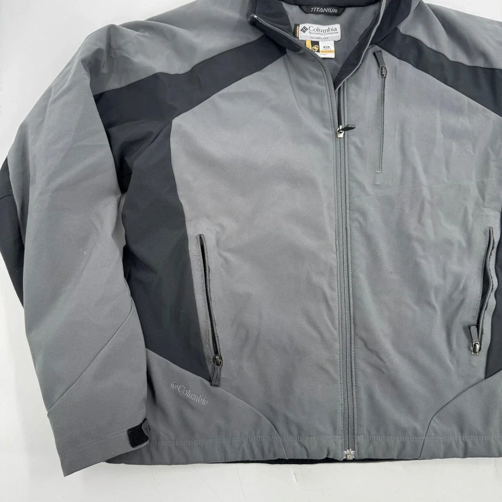Columbia Titanium Omni Tech Women's Jacket XL Interchange Gray Outdoor‎ Coat